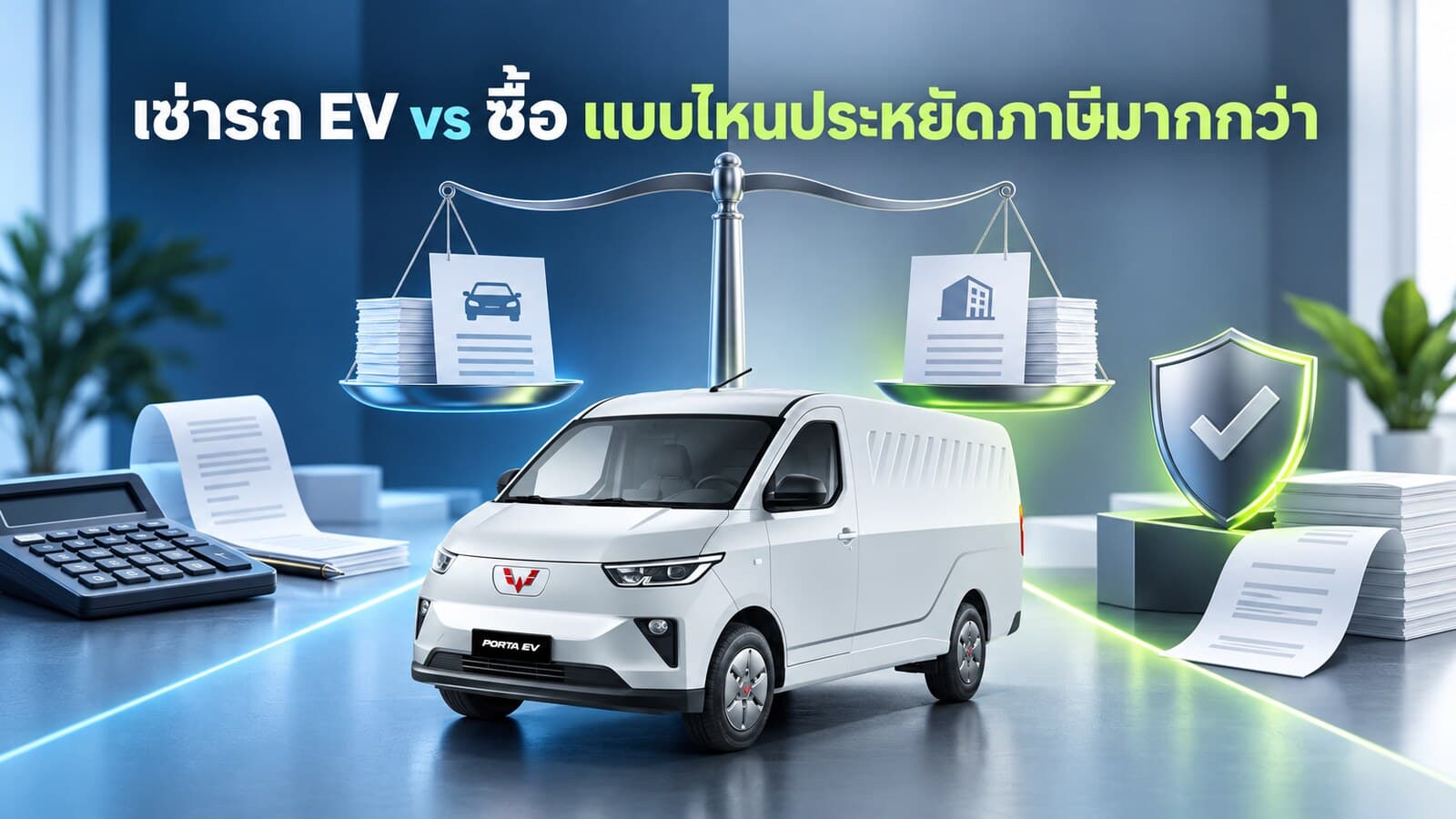เช่ารถ EV vs ซื้อ แบบไหนประหยัดภาษีมากกว่า