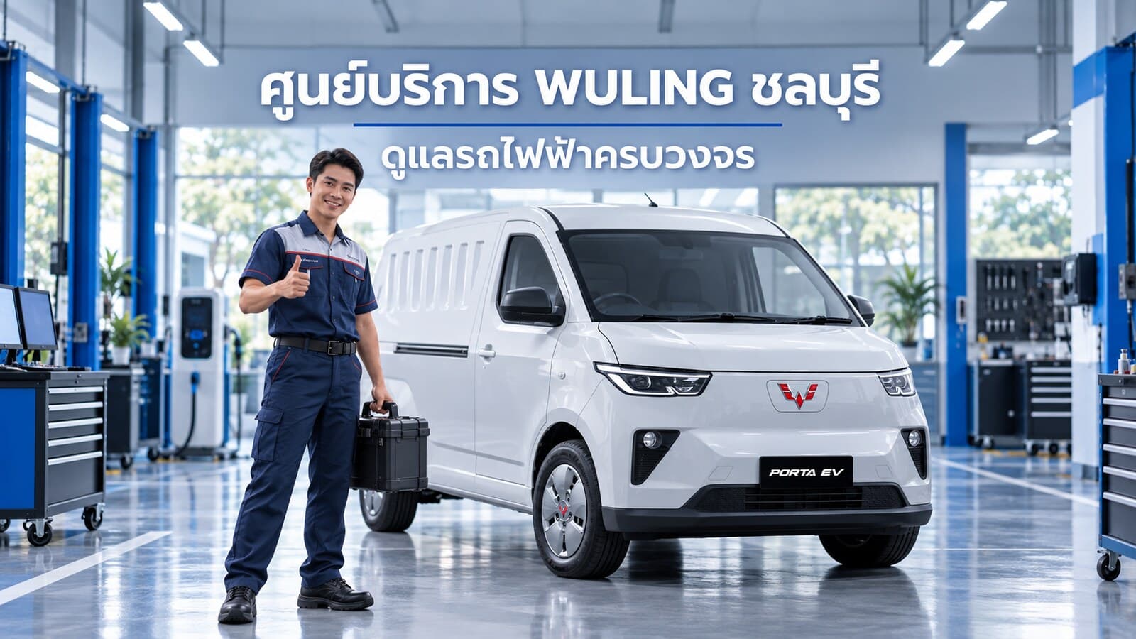 ศูนย์บริการ WULING ชลบุรี ดูแลรถไฟฟ้าอย่างไรบ้าง